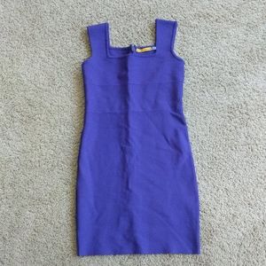 Alice + Olivia Purple Bandeau Mini Bodycon Dress S
